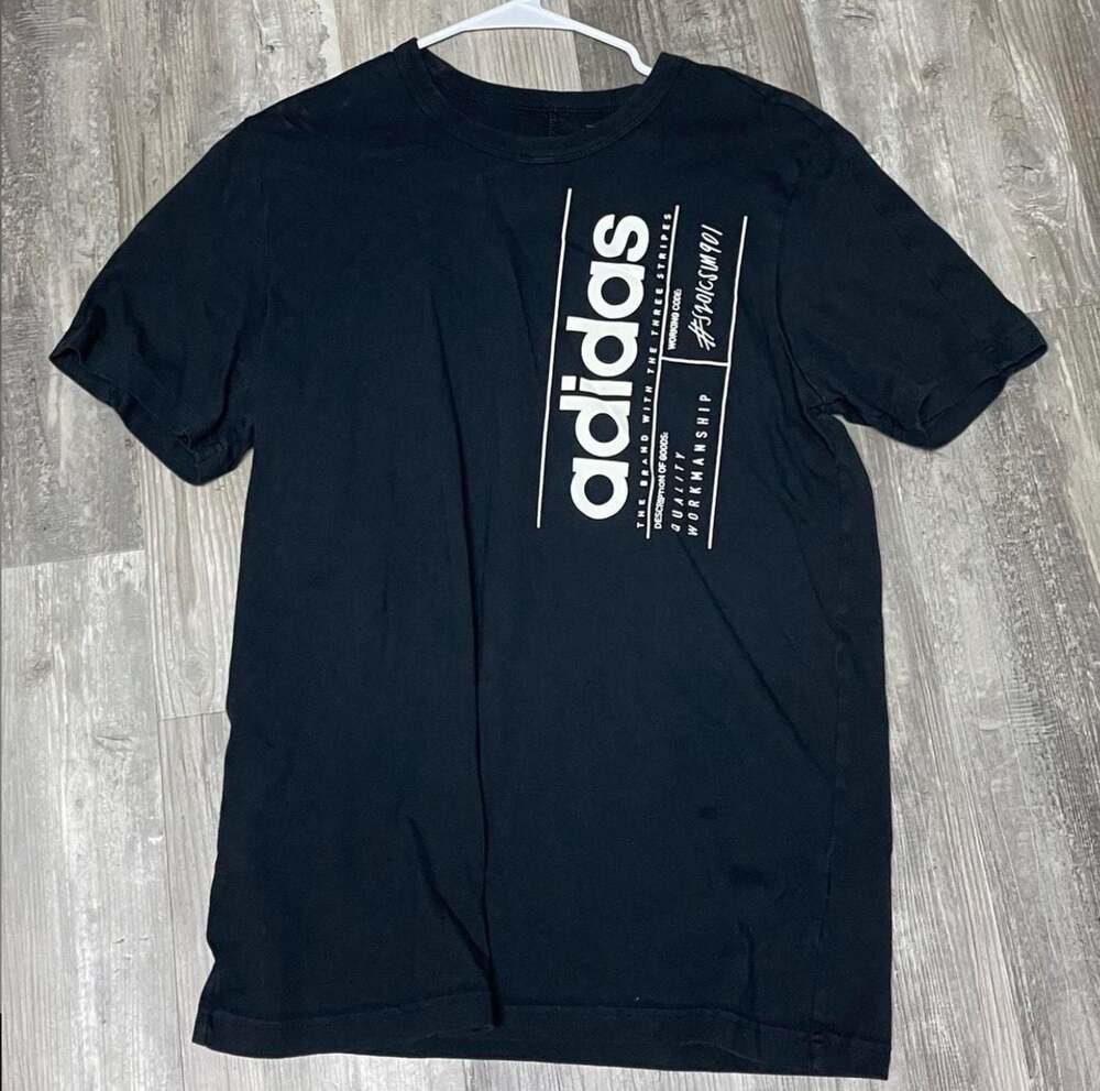 adidas Brilliant Basics Tee 'Black White' FM6017